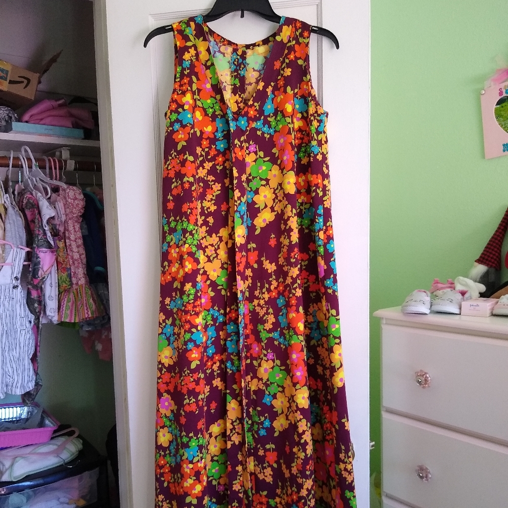 Vintage Hand made Maxi Dress Mumu
